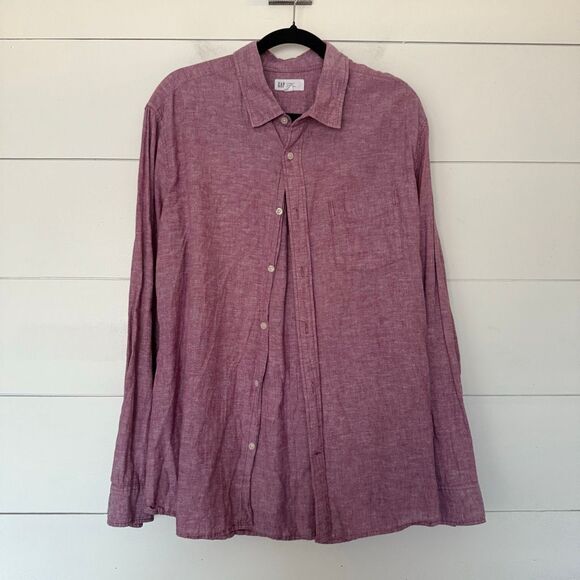 GAP Other - Gap Men’s XL Linen Standard Fit Dress Shirt Longsleeve